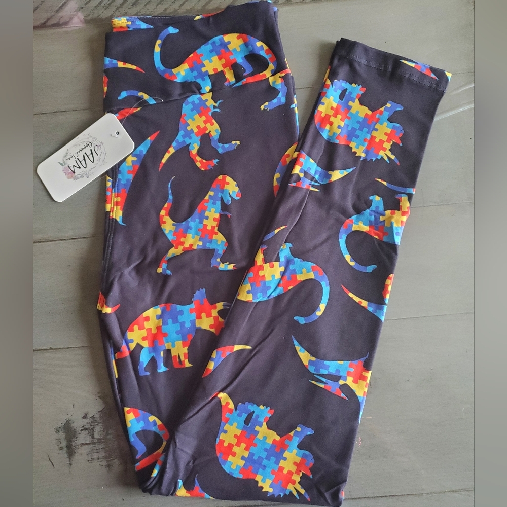 Dinosaur Puzzle Leggings